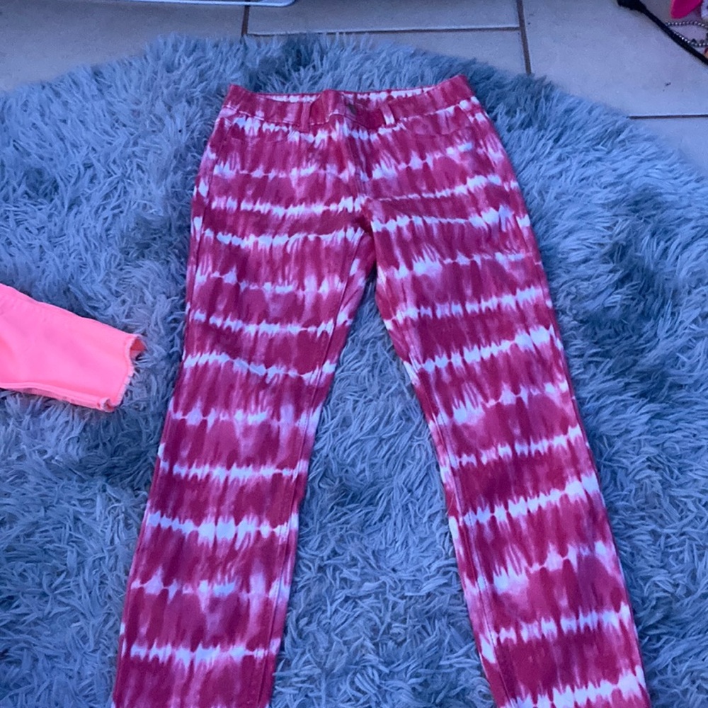 Brand:Wonder Nation Size:XL/XG (14-16) Color: pink/white tie dye